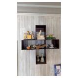 CROSS WALL SHELF WITH CONTENTS 22' X 22'