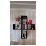 CROSS WALL SHELF WITH CONTENTS 22' X 22'