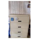 METAL FILE CABINET 52' TALL X 36' X 18'