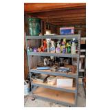 STORAGE SHELF WITH CONTENTS 70' TALL X 48' X 24'