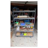 STORAGE SHELF WITH CONTENTS 70' TALL X 48' X 24'
