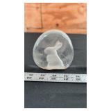 CRYSTAL RABBIT PAPERWEIGHT