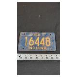 1956 MOTORCYCLE PLATE