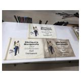 Mickey Gilley Signed Golf Flags