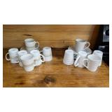 MUGS AND SAUCERS