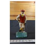CAST IRON GOLFER DOORSTOP