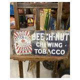 Vintage Beech-Nut Chewing Tobacco Porcelain Sign