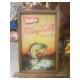 Rare Vintage Heddon 3-D Fishing Sign