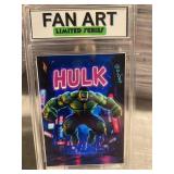 Incredible HULK Art Card Slabbed- Jump Smash