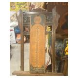 Vintage GULF Metal Thermometer GAS OIL