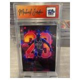 Michael Jordan NEON 23 Slabbed Card
