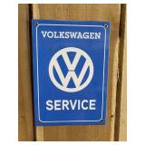 Porcelain VW Service Sign-Volkswagen