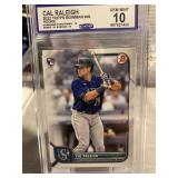 2022 Cal Raleigh Bowman Rookie Card Graded 10