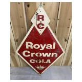 Vintage RC Royal Crown Double Diamond Metal Sign