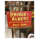 Prince Albert Embossed Tobacco SIgn