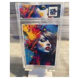 Taylor Swift Color Burst Slabbed Card