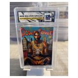 Kobe Bryant DOWNTOWN .999 Silver Bar Slabbed Card