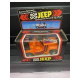 1980's Battery Operated Jeep Toy Mint In Box