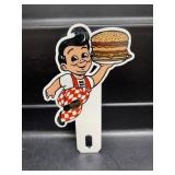 Frisch's Big Boy Porcelain License Plate Topper