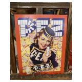 Vintage PEZ Candy Metal Sign 16' x 12 1/2'
