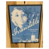 Irresistable Perfume Metal Sign