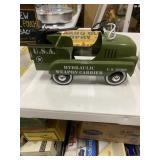 Vintage Mini Army Pedal Car Toy #