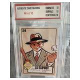 Al Capone '52 Topps Card Graded Gem Mint 10