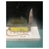 Case XX Yellow Peanut Pocket Knife with Box