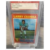 1971 Topps Larry Csonka Card Graded 5
