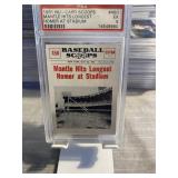 1961 Nu-Card Scoops Mickey Mantle Graded PSA 5