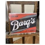 Barq's Root Beer Metal Sign SODA COLA GAS OIL