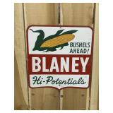Vintage Blaney Corn Seed Farm Metal Sign