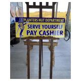 Planters Peanuts Mr. Peanut PC Porcelain Sign