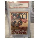 Muhammad Ali Coca Cola Card Graded 10