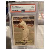 1957 Topps Roy Campanella Graded PSA 2