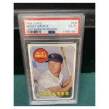 1969 Topps Mickey Mantle Graded PSA 4