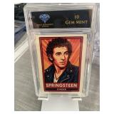 Bruce Springsteen Singer Card Graded 10