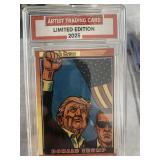 Donald Trump Fist Raise Post Ass Att Slabbed Card