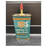 Vintage RARE OK's Oil Oiler Can GAS OIL