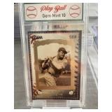 Babe Ruth $350 Guyana Stamp Card 6 Graded 10