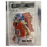 Bo Nix Cracked Ice KABOOM! Rookie card Graded 10