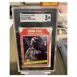 1980 Star Wars Darth Vader Card Graded SGC 3