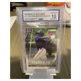 201 Ronald Acuna Rookie Card Graded 10