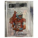 Arch Manning Cracked Ice Kaboom Rookie Graded 10