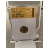 1971 S Roosevelt Dime Proof Cameo Slab Coin-5794