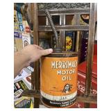 RARE! Vintage Merrimack 10 Quart Oil Can