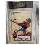 Jimi Hendrix 52 topps style slabbed baseball card