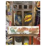 SINCLAIR Dino Lubricant Painted Metal Sign