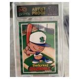 2001 Bckyard Baseball Card Graded 10