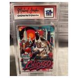 Michael Jordan CHICAGO Downtown Slabbed Card